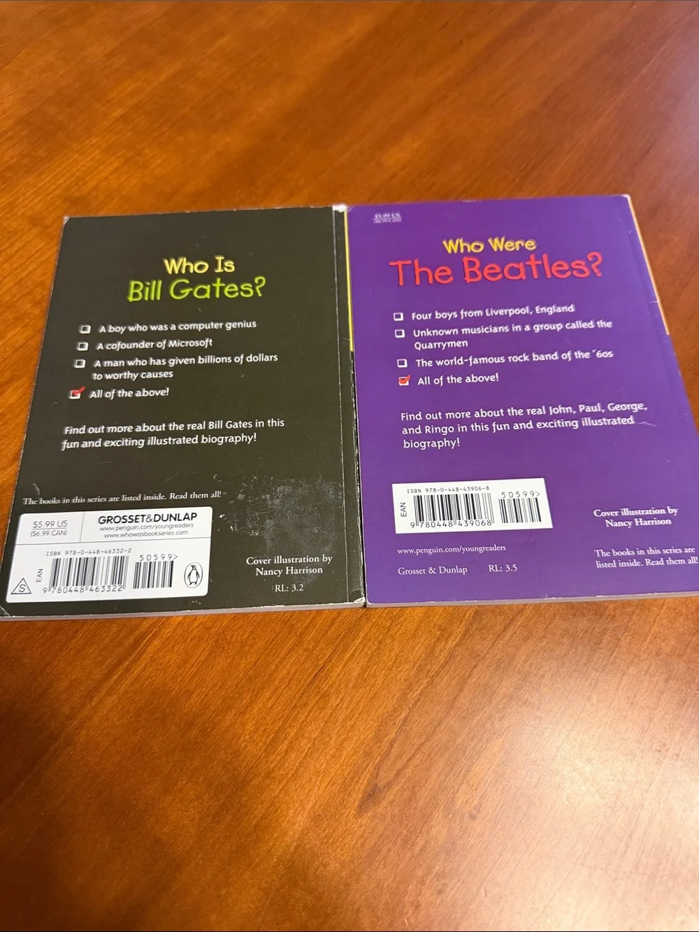 N/A two books